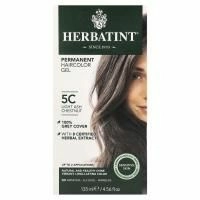 Herbatint, Стойкий растительный гель-краска для волос, 5C светлый пепельный каштан, 4,5 жидких унции