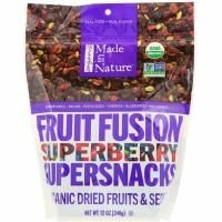 Made in Nature, Органический продукт, Fruit Fusion, Superberry Supersnacks, 340 г
