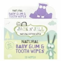 Jack n' Jill, Натуральные влажные салфетки для десен и зубов младенца, 25 салфеток в индивидуальных упаковках