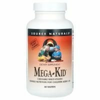 Source Naturals, Жевательные витамины для детей с натуральными ягодными ароматами, 60 пастилок