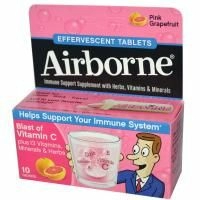 AirBorne, Шипучие таблетки, со вкусом розового  грейпфрута, 10 таблеток