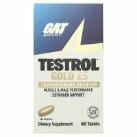 GAT, Testrol Gold ES, средство повышения уровня тестостерона, 60 таблеток