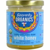 Heavenly Organics, 100% органический сырой белый мед, 12 унций (340 г)