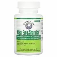 Balanceuticals, Clear Eye & Sharp Ear для зрения и слуха, 500 мг, 60 растительных капсул