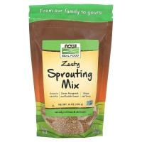 Now Foods, Real Food, Микс семян для прорастания, 16 унций (454 г)