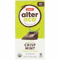 Alter Eco, Organic Chocolate Bar, Deep Dark Crisp Mint, 2.82 oz (80 g)