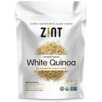 Zint, Органический премиум-продукт, белое киноа, цельное зерно, без сапонинов, 16 унц. (454 г)