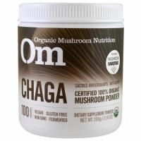Organic Mushroom Nutrition, Чага, грибной порошок, 7.14 унций (200 г)