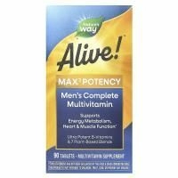 Nature's Way, Живой! Max3 Daily, Мультивитамины для мужчин, 90 таблеток