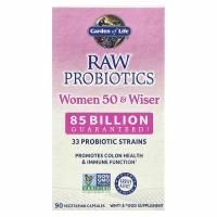Garden of Life, RAW Пробиотики, Женщины 50 и мудрее 90 овощных капсул
