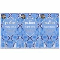 Pukka Herbs, Ночной чай, без кофеина, 3 пакетика, по 20 пакетиков-саше с травяным чаем каждый