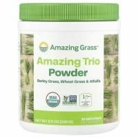 Amazing Grass, Восхитительное трио, зеленые побеги ячменя и пшеницы с люцерной, 8,5 унции (240 г)