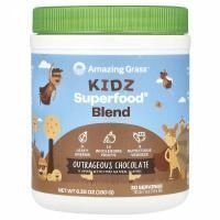 Amazing Grass, Kidz Superfood, неистовый вкус шоколада, 180 г