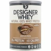 Designer Protein, Designer Whey, 100% сывороточный протеин, шоколадный мокко, 12 унц. (340 г)