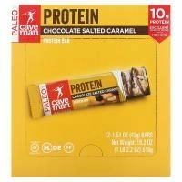 Caveman Foods, Протеиновые батончики, шоколад с соленой карамелью, 12 батончиков, 43 г (1,52 унции)