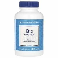 The Vitamin Shoppe, витамин B12, 1000 мкг, 300 пастилок