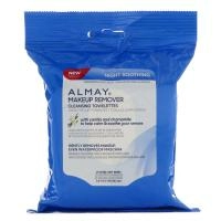 Almay, Чистящие салфетки для удаления макияжа, ночные, успокаивающие, 25 ультра-мягких салфеток