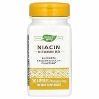 Nature's Way, Ниацин 100 мг, Никотиновая кислота, 100 капсул