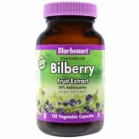 Bluebonnet Nutrition, Стандартизированный экстракт плодов черники, 120 капсул в растительной оболочке