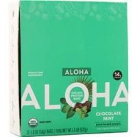 Aloha Bay, Органический Протеиновый Батончик - Шоколадная Мята на растительной Основе 12 батончиков