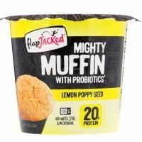 FlapJacked, "Мощный маффин" с пробиотиками, семена мака и лимон, 1,9 унц. (55 г)