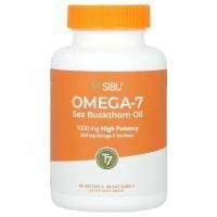 Sibu Beauty, Sea Berry Therapy, поддержка омега-7, облепиховое масло, 60 желатиновых капсул