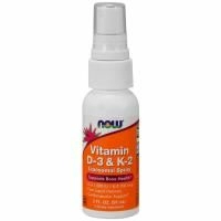 Now Foods, Витамины D3 и К2, липосомный спрей, 2 жидкие унции (60 мл)