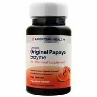 American Health, Оригинальный жевательный фермент папайи 100 таблеток