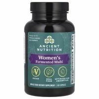 Ancient Nutrition, Ферментированный мультивитамин для женщин, 60 капсул