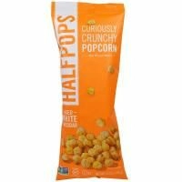 Halfpops, Необычно Хрустящий Попкорн, Выдержанный Белый Сыр Чеддер, 4,5 унции (128 г)