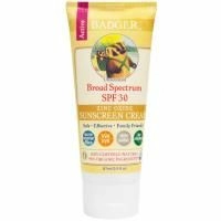 Badger Company, Солнцезащитный крем с оксидом цинка, фактор защиты SPF 30, без запаха, 2,9 жидк. унц. (87 мл)