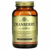 Solgar, Cran Flora, с пробиотиками, 60 вегетарианских капсул