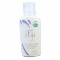 Organic Fiji, Органическое неочищенное масло, кокосовое масло холодного отжима с лавандой, 3 унции(89 мл)