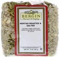 Bergin Fruit and Nut Company, Обжаренные и подсоленные тыквенные семечки, 14 унций