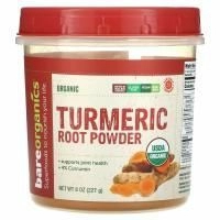BareOrganics, Порошок из корня куркумы, 227 г (8 унций)