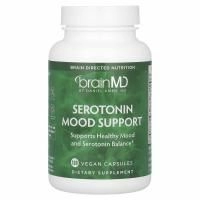 BrainMD, серотонин для поддержки настроения, 120 веганских капсул