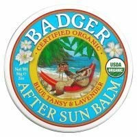 Badger Company, Органика, Бальзам после загара с пижмой и лавандой, 2 унции (56 г)