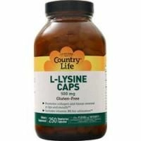 Country Life, L-лизин (500 мг) 250 вег капсул