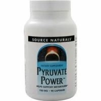 Source Naturals, Сила пирувата (750 мг) 90 капсул