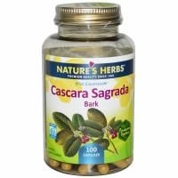 Nature's Herbs, Каскара Саграда - кора, 100 капсул
