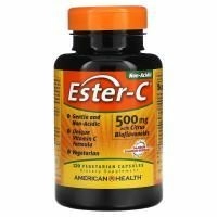 American Health, Эстер-C, 500 мг, 120 капсул на растительной основе