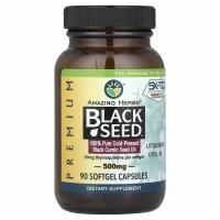 Amazing Herbs, Amazing Herbs, черный тмин, 500 мг, 90 желатиновых капсул