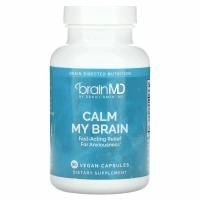 BrainMD, Calm My Brain, 90 веганских капсул
