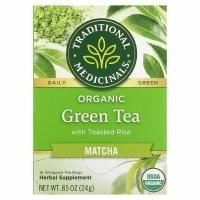 Traditional Medicinals, Органический зеленый чай Матча 16 шт.