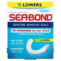 SeaBond, Адгезивные пломбы для протезов, оригинальные, верхние, 15 шт.