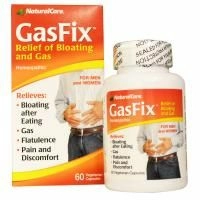 NaturalCare, GasFix от Вздутия Живота и Газов 60 овощных капсул