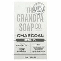 Grandpa's, Кусковое мыло для лица и для тела, антитоксичное, с древесным углем, 4,25 унции (120г)