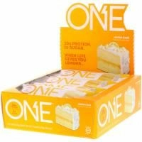 One Brands, Один батончик, Лимонный пирог, 12 батончиков, 2,12 унц. (60 г) каждый