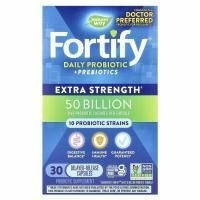 Nature's Way, Fortify ежедневный пробиотик - Дополнительная сила (50 миллиардов) 30 вег капсул