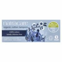 Natracare, Тампоны из органического хлопка, Обыкновенные, 20 тампонов